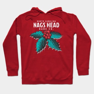 Nags Head, NC Christmas Vacationing Holiday Holly Hoodie